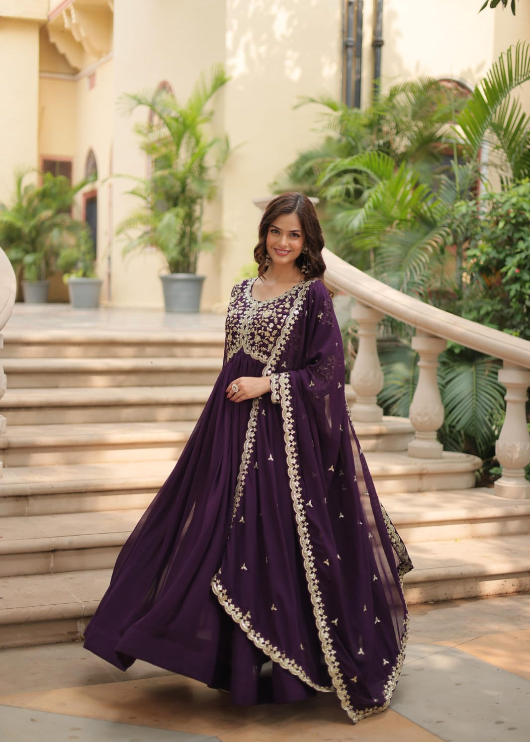 Blooming Sequance Anarkali Gown Collection