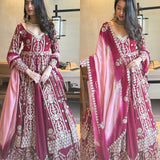 Crafted Designer Embroidered Top Lehenga