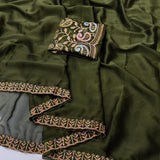 Rangoli Sequence Embroidered Saree