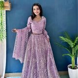 Premium Purple Bridal Lehenga Choli