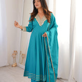 Designer Sky Roman Silk Gown