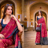 Occassionaly Trikaashi Satin Silk Saree