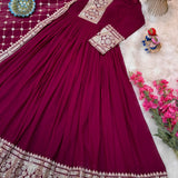 Designer Maroon Gown Collection