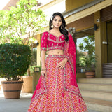 Imperial Pure Viscose Pink Lehenga