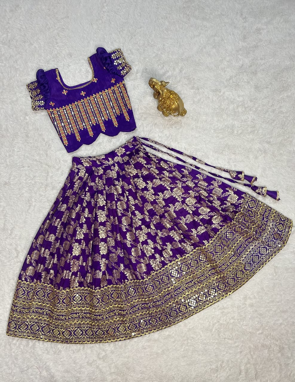 Kids Festive Silk Lehenga Choli