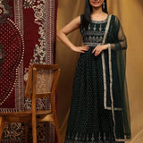 Designer  Pure Georgette Emblished Gown