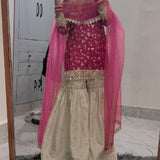 Presenting Gmy Silk Top Plazzo