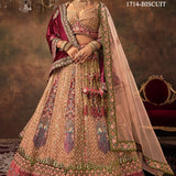 Premium  Bridal Velvet Wedding Lehenga