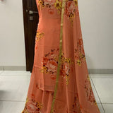 Digital Printed Georget Lehenga