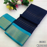 Moss Gold Zari Weaving Saree