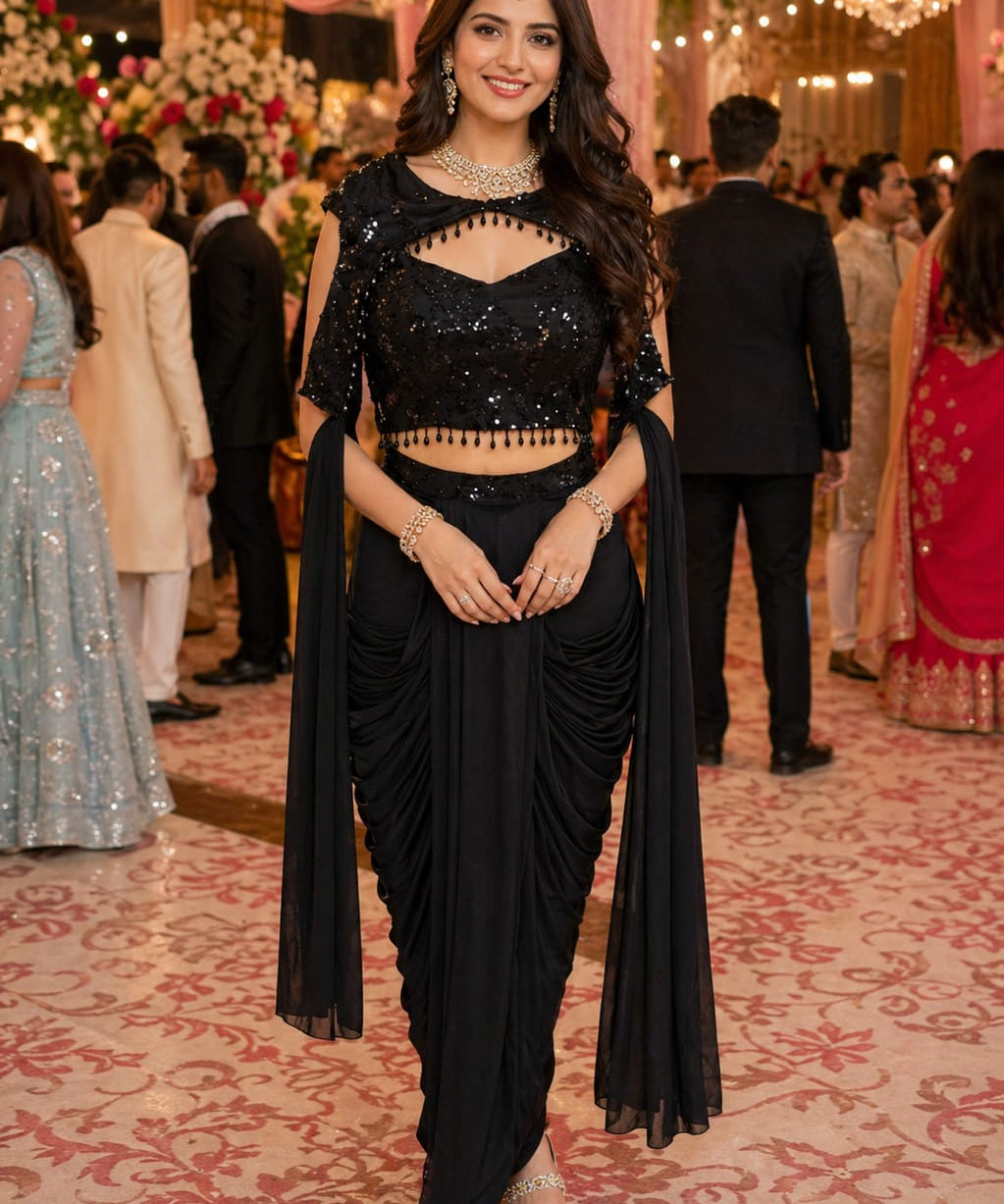 Blooming Ethnic Georgette Lehenga Choli