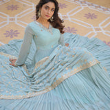 Faux Georgette  Anarkali Gown