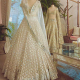 Beautiful Off white Lehenga Set