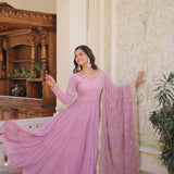 Faux Georgette  Anarkali Gown