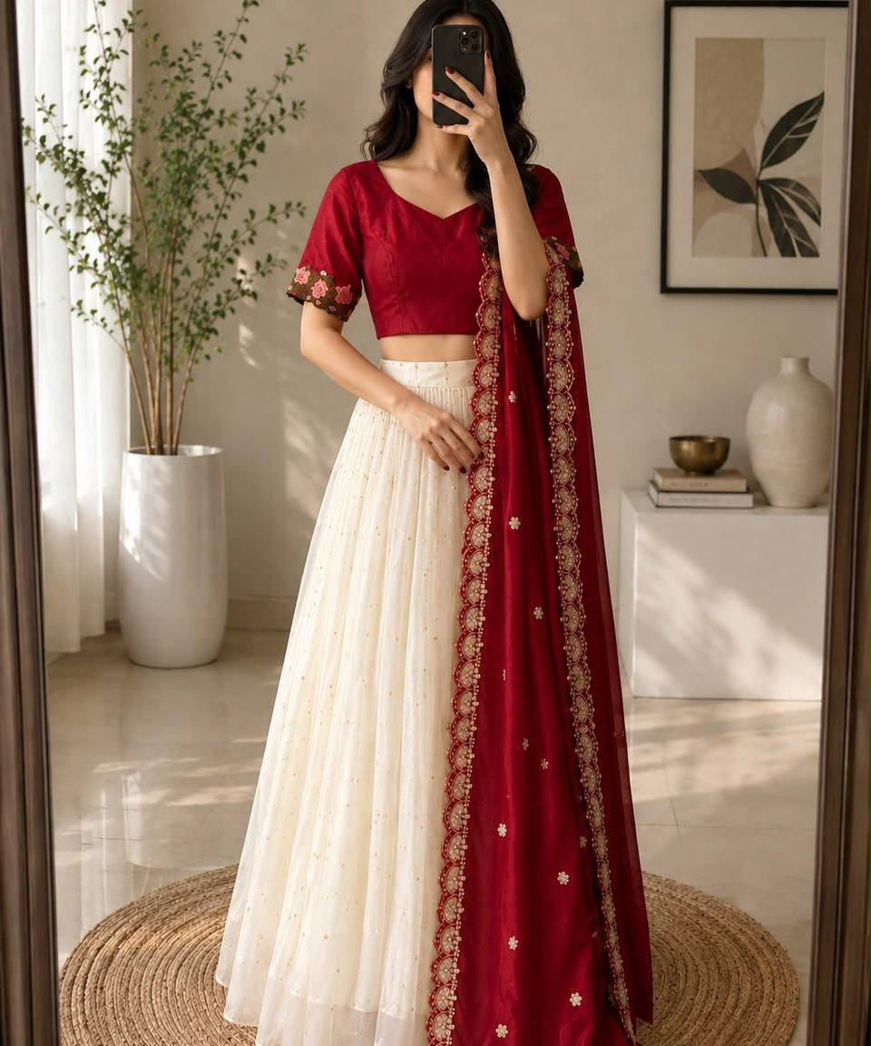Chandrika Vichitra Silk Lehenga