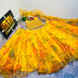 Launching quality flower lahenga choli