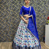 Blue Festival Lehenga Choli