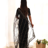 Beautifull Butterfly Net Saree