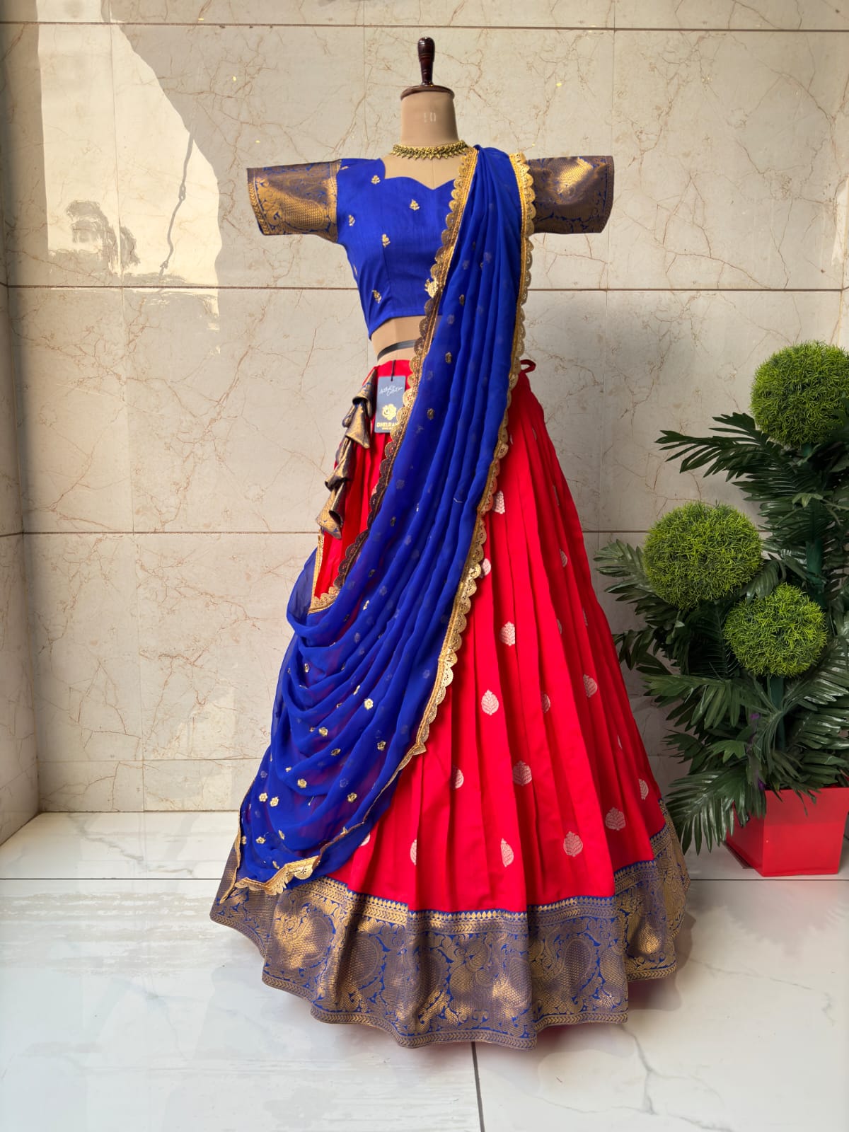 Treditional Kanchivaram Silk Lehenga