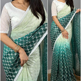 Trendy Partywear  Chiffon Saree