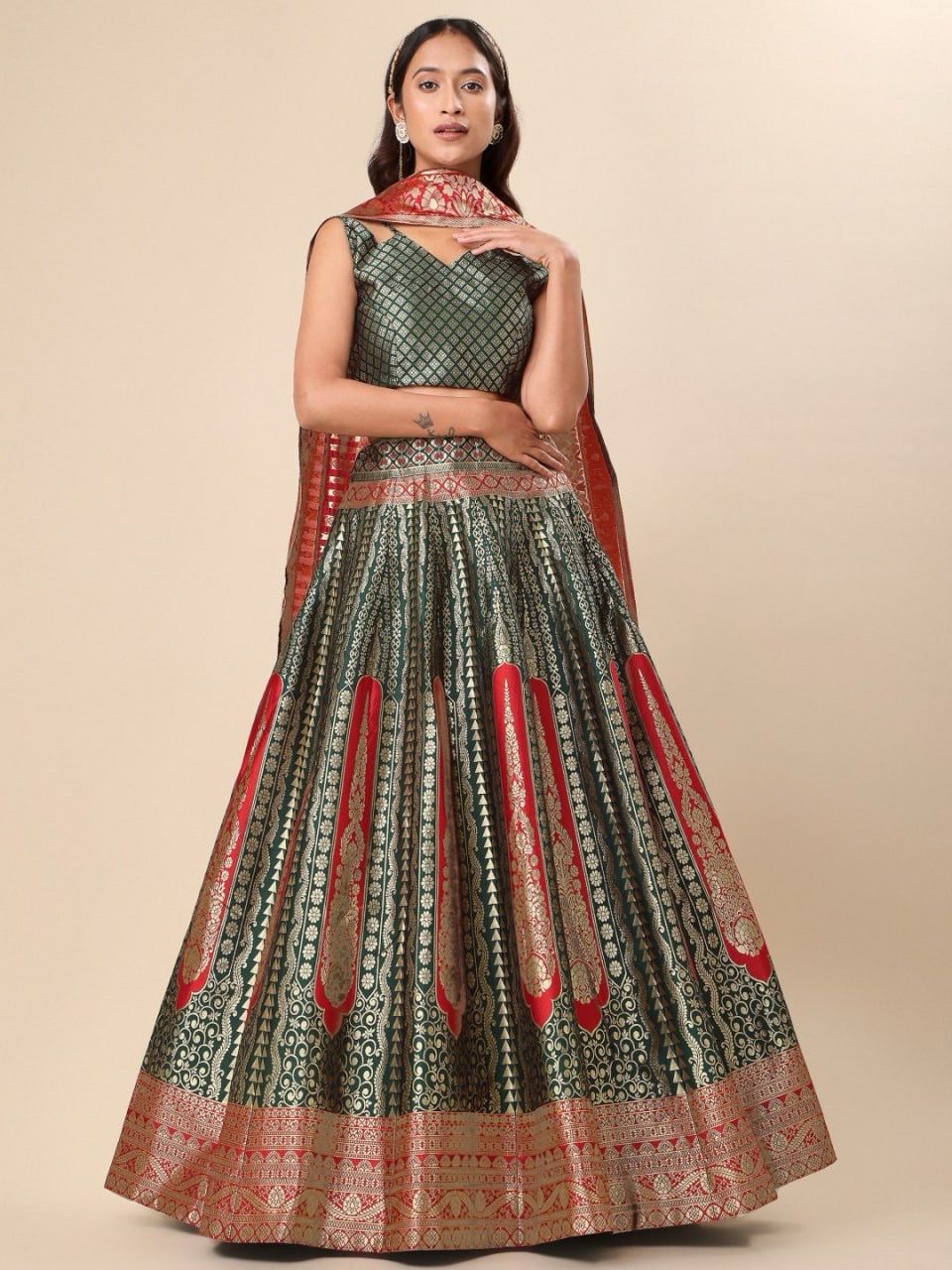 Treditional Banarasi Silk Lehenga