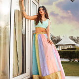 Bollywood Multicolor Lahenga Set