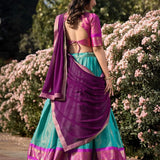 Kanchipuram Silk Zari Weaving Lehenga