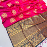 Beautiful Soft Chakrani Silk sareeGolden