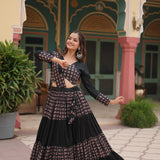 Traditional Black Navratri Lehenga