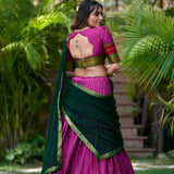 Festive Zari Weving Silk Lehenga