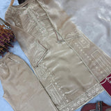 Partylook Creamy Embroidered Suit