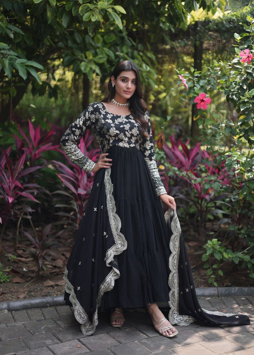 Blooming Viscose Anarkali Gown Collection