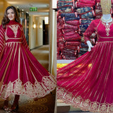 Attractive Faux Georgette Anarkali Suit