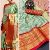 Launching mercerised cotton silk Aura Saree