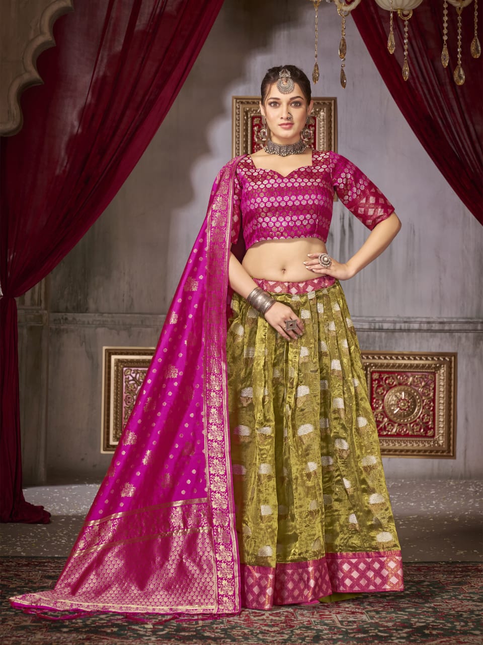 Vibrant Traditional Silk Lehenga Choli