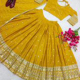 Golden Yellow Lehenga Choli