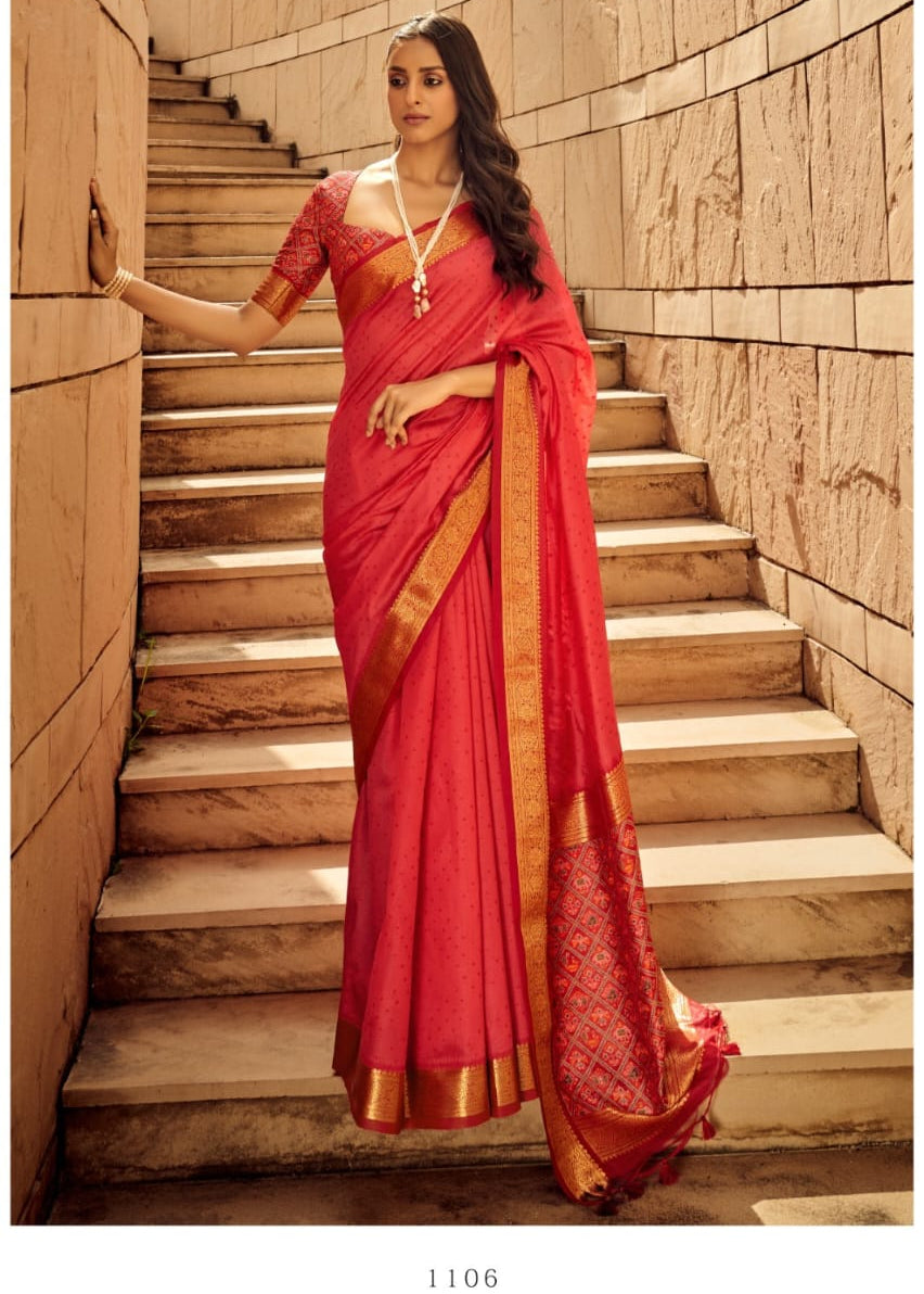 Heavy Handloom Weaving Silk Saree