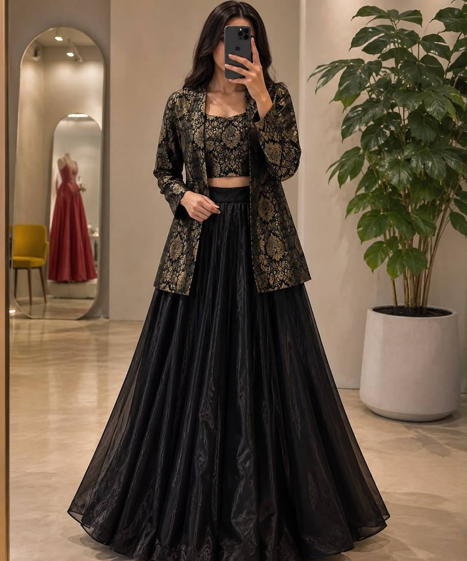 Shabnam Premium Natural Crepe Lehenga