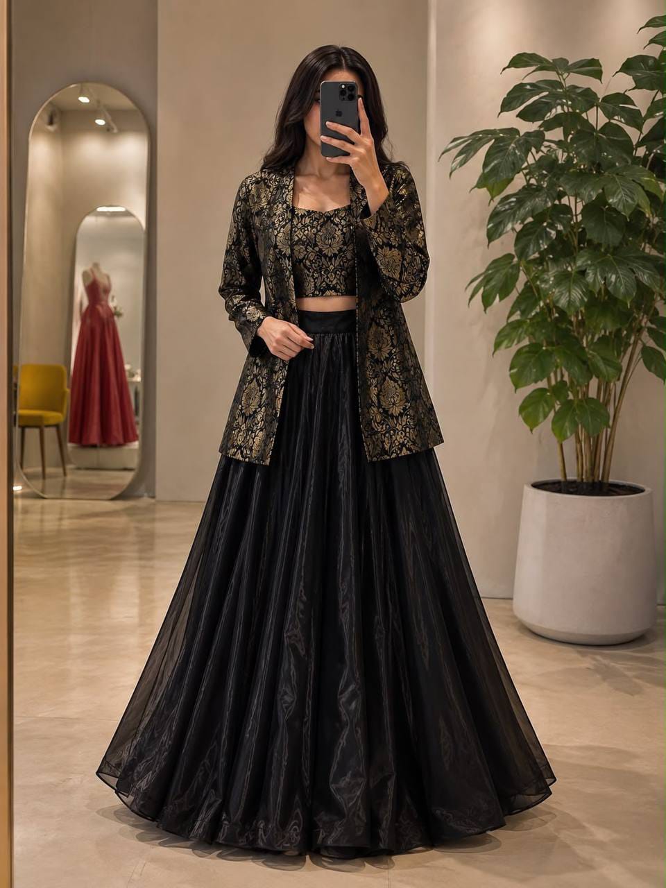 Shabnam Premium Natural Crepe Lehenga