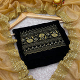 Beautifull Golden Sequnce Saree Collection