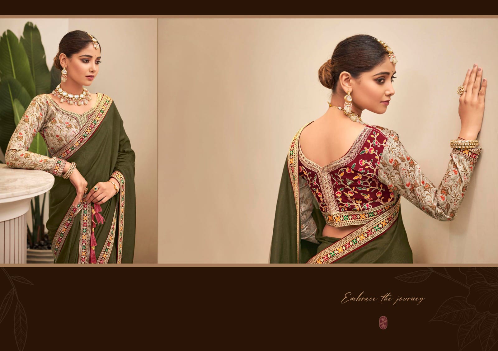 Festive Embroidered Saree Collection