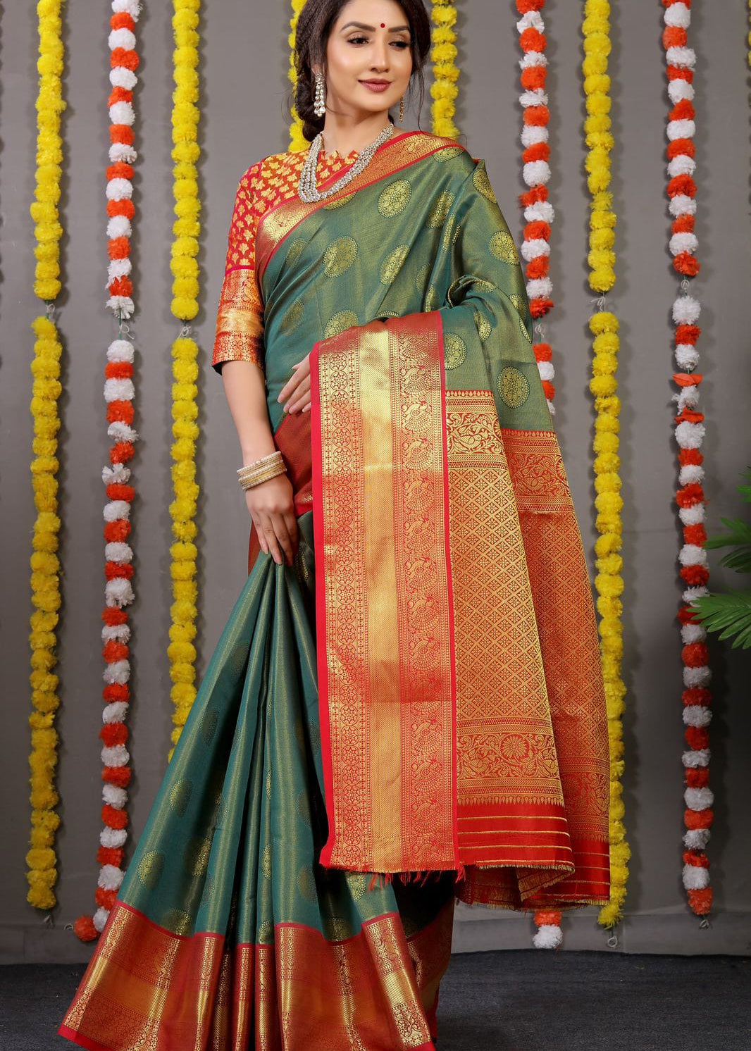 Lichi Silk Zari Woven Saree