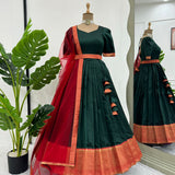 Traditional Jacquard Silk Lehenga