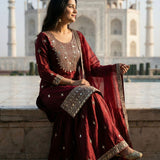 Stunning Gmy Silk Top Sharara