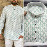 Men Printed Short Kurta Collection