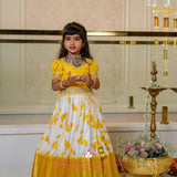 Beautifull Yellow Kids Lehenga Choli