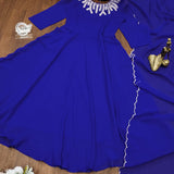 Blossom Royal Blue Anarkali Suit