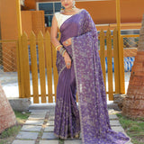 Pure Soft Silk Thread Work Saree