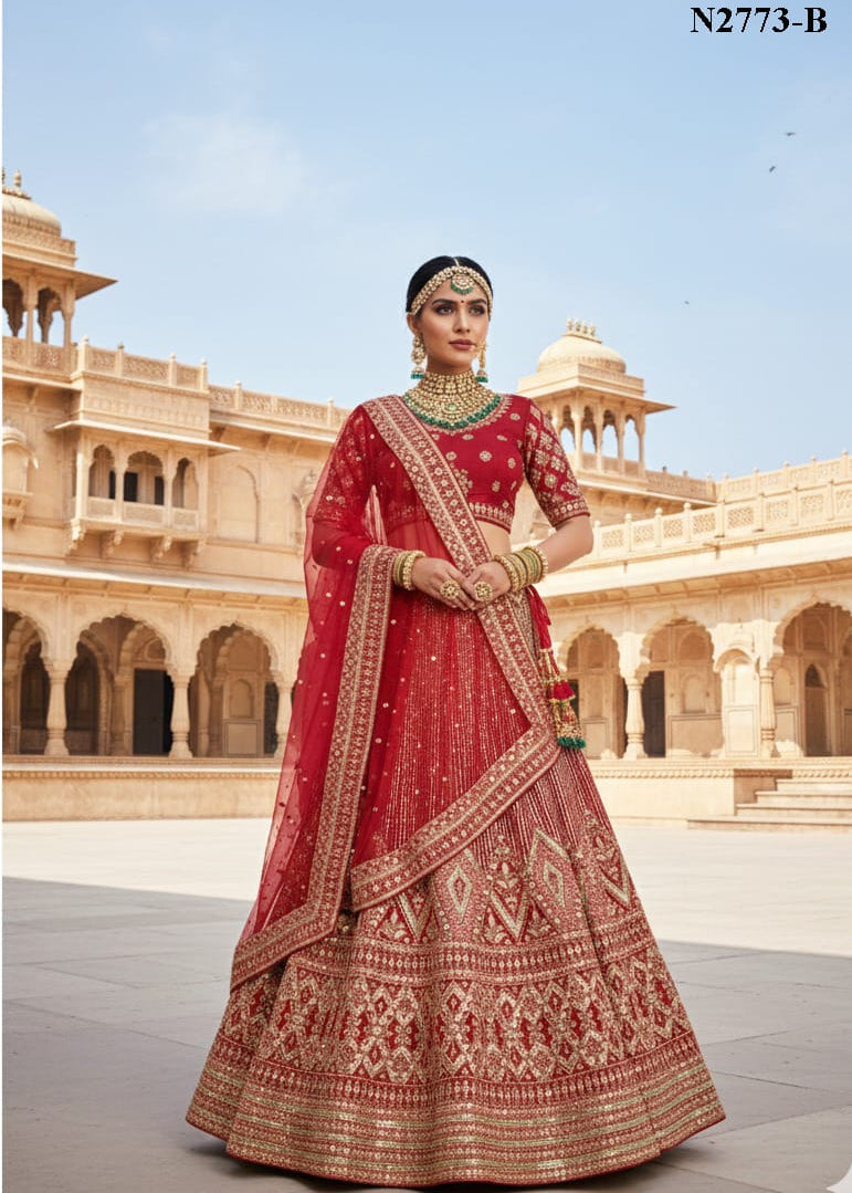 Mahotsav Elegance Premium Velvet Lehenga