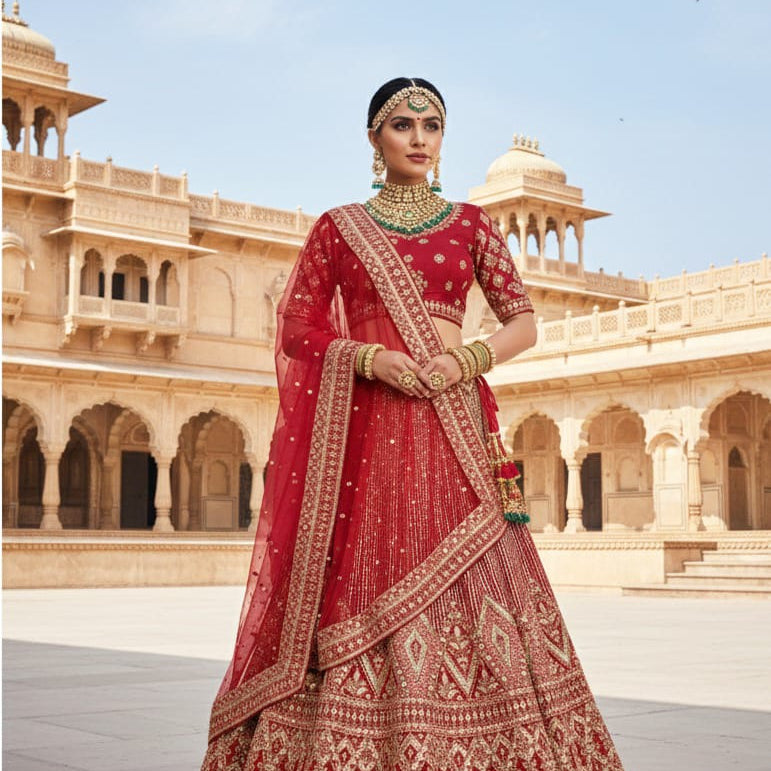 Mahotsav Elegance Premium Velvet Lehenga